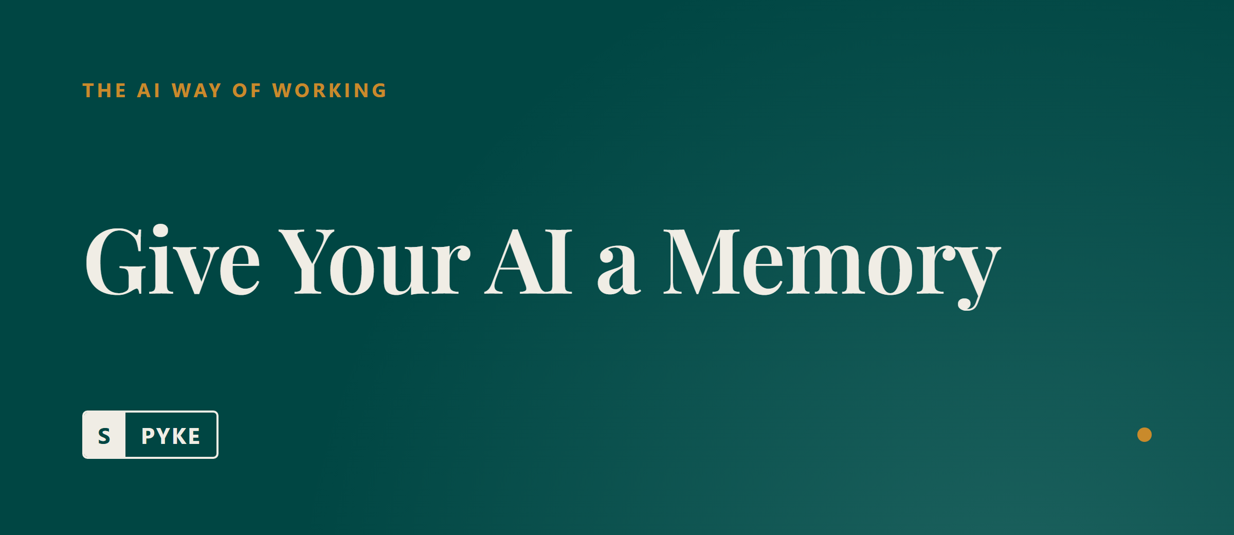 Building an AI knowledge base that gives your assistant a memory