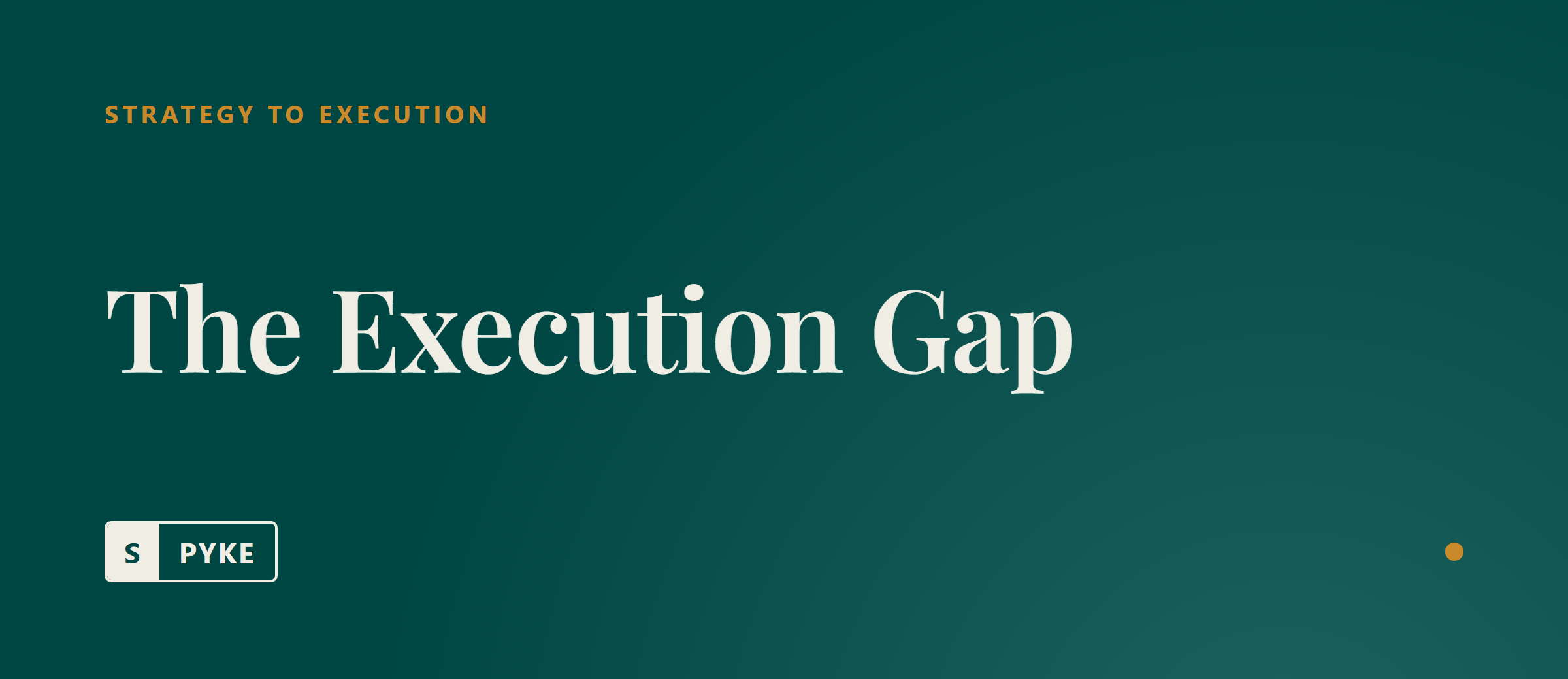 The execution gap: why good strategy fails to become delivery